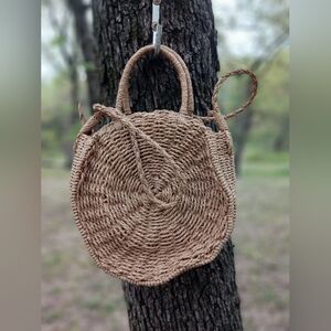 Straw Circle Bag